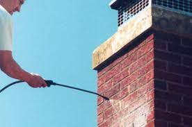 Carbon monoxide safety inspection on gas chimney in Oyster Bay, New York