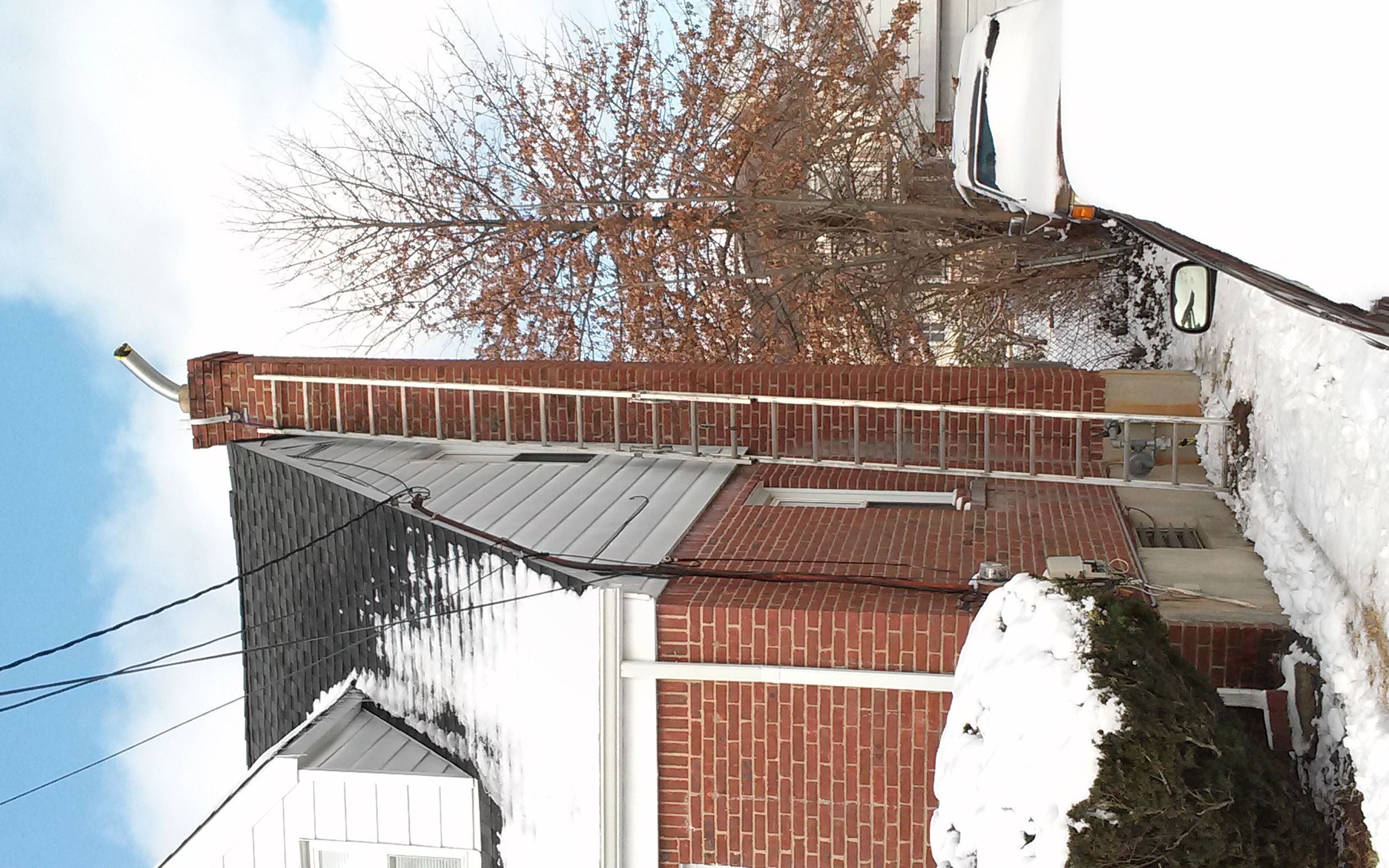 Stainless steel chimney liner installation in Oyster Bay, NY